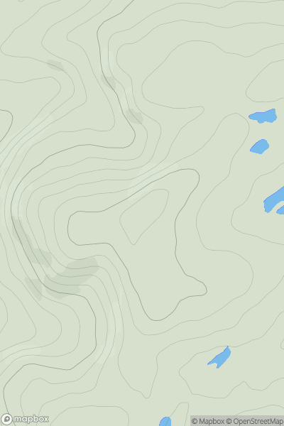 Thumbnail image for Bell Hill [The River Tweed to the English Border] showing contour plot for surrounding peak